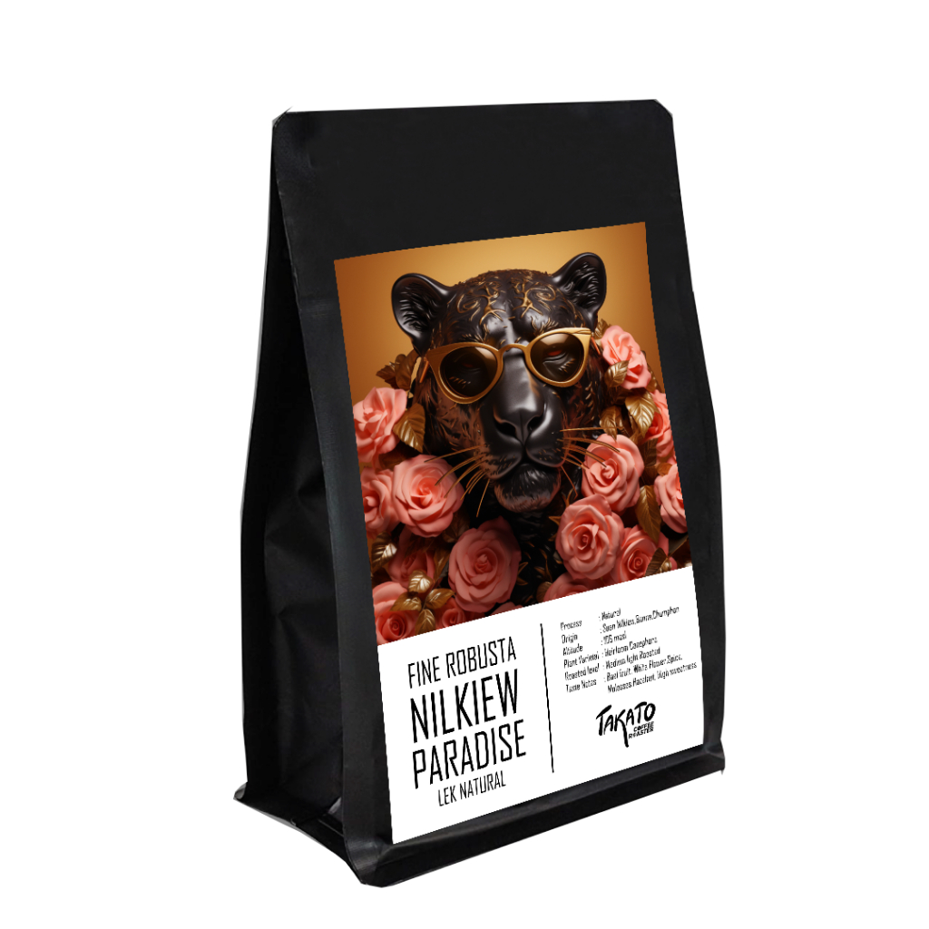 TAKATO COFFEE l  เมล็ดกาแฟคั่วกลางอ่อน Fine Robusta สวนนิลเขียว Nilkiew Paradise โรบัสต้าชุมพร l Nat