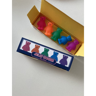 (พร้อมส่ง) Wiggle Wiggle Jelly Charm set 5 ลาย Bear friends