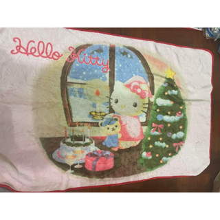 ผ้าห่ม ขนนุ่ม ซานริโอ้ งานสะสม คิตตี้ งานลิขสิทธิ์แท้ ญี่ปุ่น Sanrio blanket Hello Kitty ไซส์ 100 x 140 ซม.