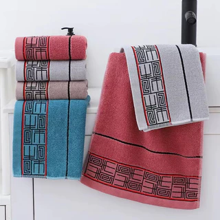 พร้อมส่ง ผ้าขนหนู 100%ผ้าฝ้าย นุ่มสบาย ซับน้ำดีมาก 75x35cm