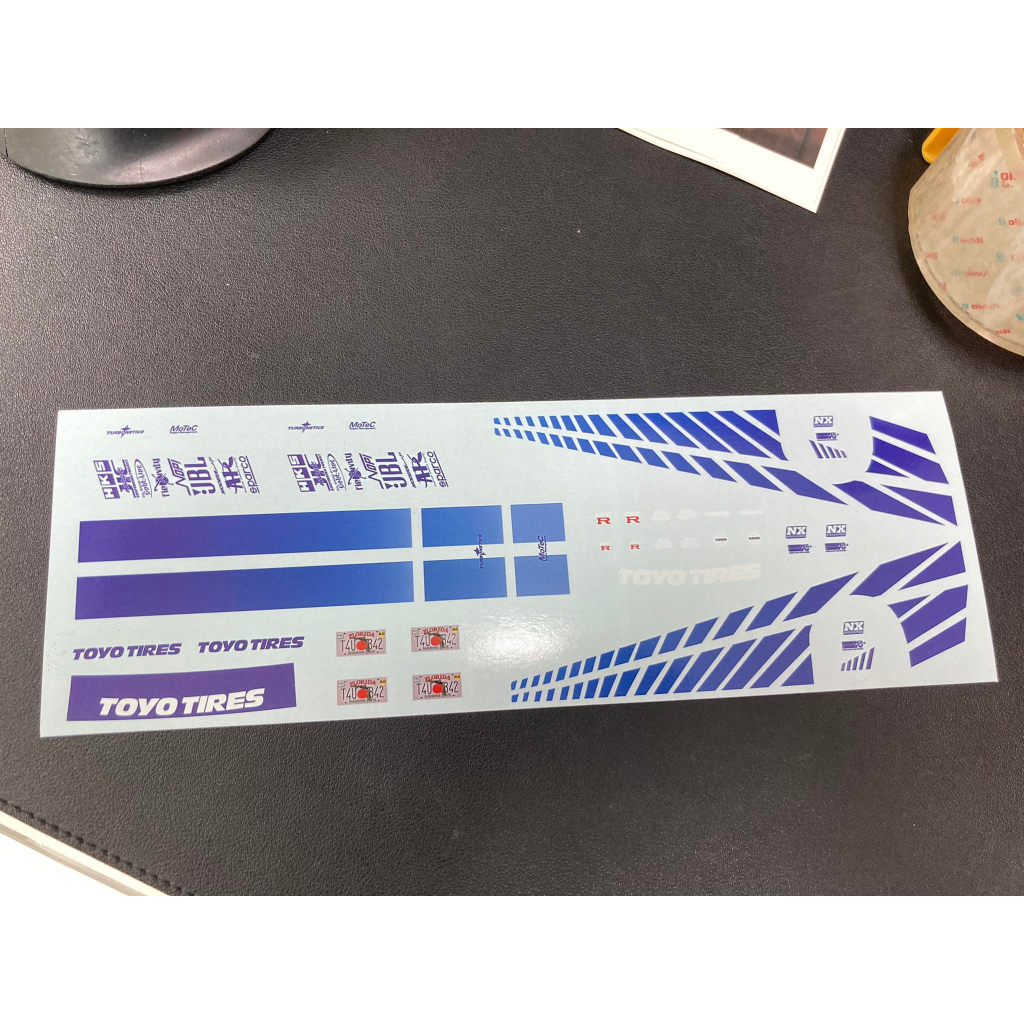 1/24 Decal  2F2FR R34 GTR Skyline paul walker Fast and furious 2 water slide white toner ดีคอล ดีคอล