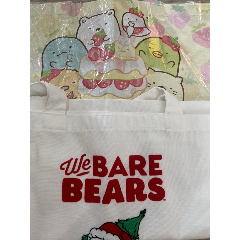 กระเป๋าซูมิโก๊ะกับกระเป๋าwe bare bears