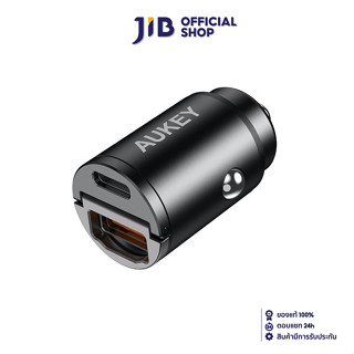 CAR CHARGER (หัวชาร์จในรถยนต์) AUKEY USB-C 30W PD &amp; QC3.0 DUO PORT (BLACK)