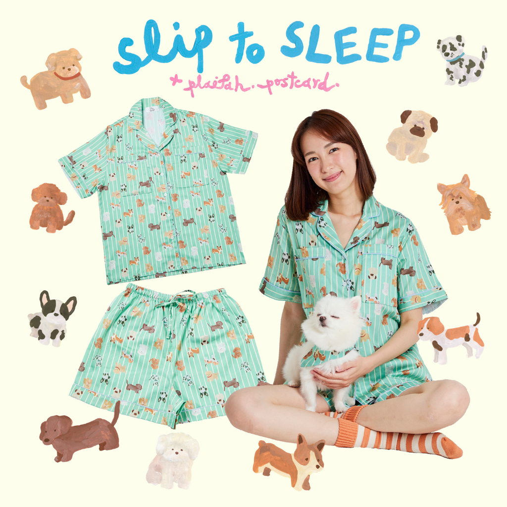 ชุดนอน sliptosleep – Doggy Shorts Set