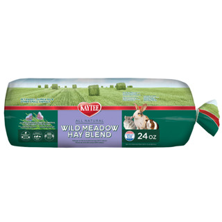 Kaytee Wild Meadow Hay Blend 24 oz หญ้าสำหรับกระต่ายและสัตว์ฟันแทะ