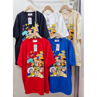 🎉เสื้อยืด oversize ลาย Toystory ลายเส้นแบบ Art น่ารักก😍❤️ ป้าย it’s my day ผ้า cotton 100%