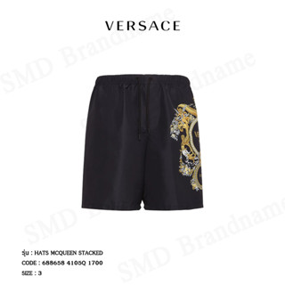 Versace กางเกงว่ายน้ำ รุ่น Versace logo-print swim Code: 10015981A06330