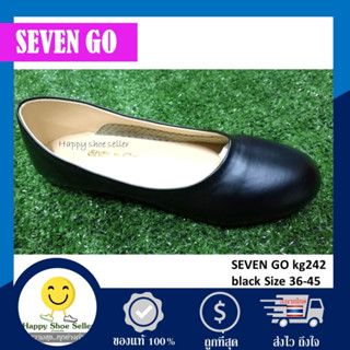 [ลดสุดๆ] รองเท้าคัทชู หนัง หญิง ส้นแบน seven go Size 36-46