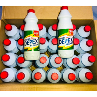 Depex Bleach 1ลัง24ขวดขนาด500ml.น้ำยาซักผ้าขาวขจัดคราบฝั่งแน่น