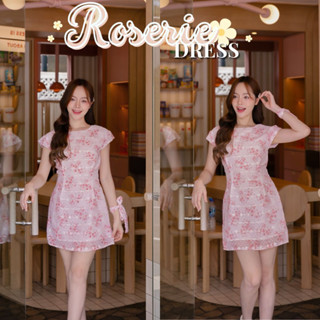 🌼New Color LABELLE รุ่น Roserie Dress เดรสสั้นชีฟองออเเกนดี้ ใส่ทำงาน