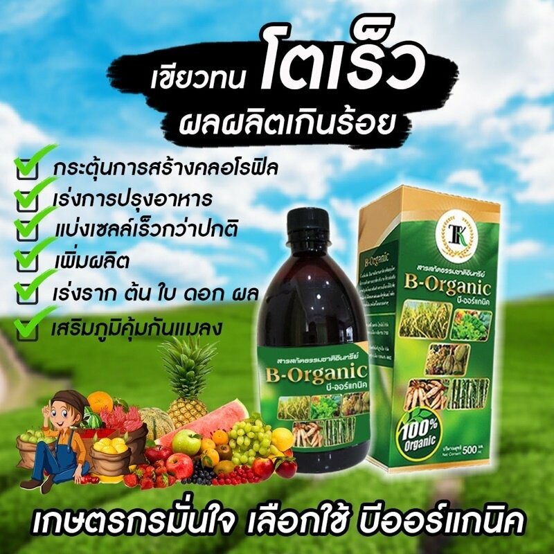 🔥🥔 สารฟลาโวนอยด์ B-Organic plus 500ml.