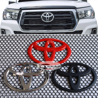 TOYOTA REVO / REVO ROCCO / Z EDITION โลโก้ TOYOTA วงกลม 3 ห่วง ตรา หน้ากระจัง ขนาด 13 x 19 cm. สำหรับ โตโยต้า รีโว่