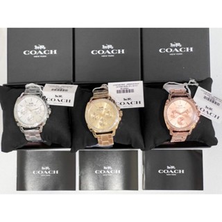 🌺นาฬิกาข้อมือ Coach Boyfriend Stainless Crystal Glitz Womens Watch