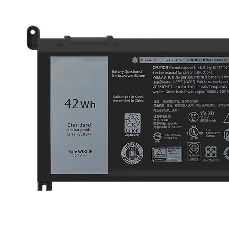 Dell WDXOR Lingyue 7000 7560 7569 7368 5567 5468 แบตเตอรี่แล็ปท็อป