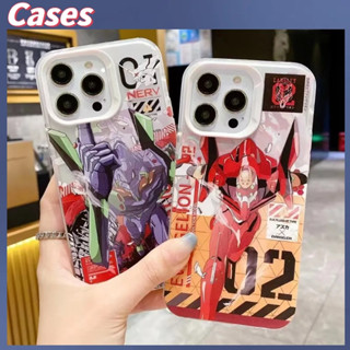 คูปองเคลม🎀เคสไอโ case for iphone 11 12 Evangelion ส่วนบุคคล เคส 14 13 12 11 pro max เคสโทรศัพท์มือถือป้องกันการตกและทนทา