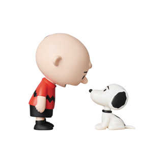 ฟิกเกอร์ Japan Medicom Toy Udf Peanuts Series9 Charlie Brown &amp; Snoopy 50S Ultra Detail Figure Udf No.453 สินค้าของแท้จากญี่ปุ่น