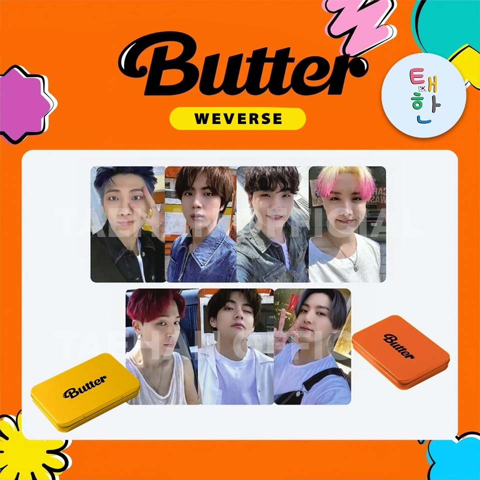 ✅พร้อมส่ง [BTS] การ์ด BTS 'BUTTER' [Weverse Shop POB PHOTOCARD]