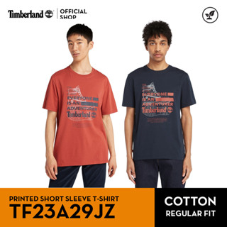 Timberland Mens Printed Short Sleeved T-Shirt เสื้อยืด (TF23A29JZ)