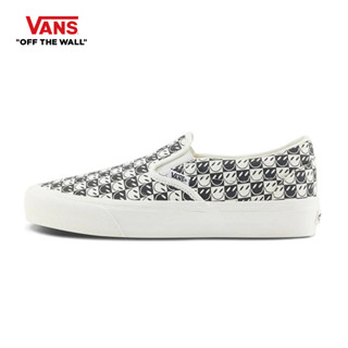 VANS SLIP-ON VR3 - HAPPY CHECKERBOARD MARSHMALLOW/BLACK รองเท้าผ้าใบ VANS ชาย หญิง