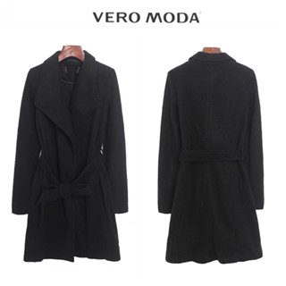 โค้ทเทาดำ พร้อมสายรัด โค้ทไหมพรม 🤎 VERO MODA แท้💯% (WY1108)