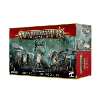 [200Bพร้อมส่ง]WARHAMMER: AOS: GLOOMSPITE GITZ ROCKGUT TROGGOTHS โมเดลเกมสนามจำลอง