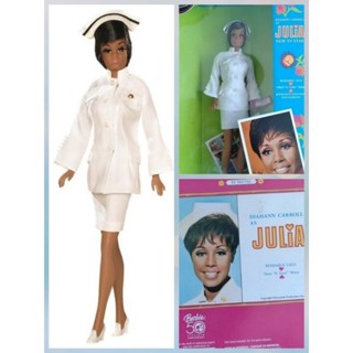 Barbie 50th Anniversary Diahann Carroll as Julia doll ขายตุ๊กตาบาร์บี้ดารา Julia รุ่นครบรอบ50ปี 🩺💉 พร้อมส่ง 21/9/23 💉🩺