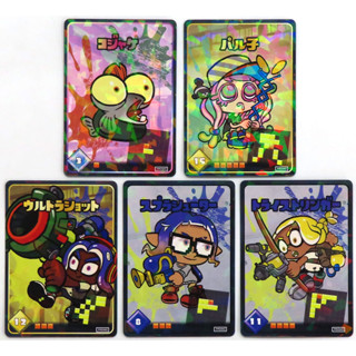 Splatoon3 Tableturf (Nawabatora) Card Set การ์ดสะสม Tableturf เหมือนในเกม Splatoon ภาค 3 แพ็คนึงได้ 5 ใบค่ะ