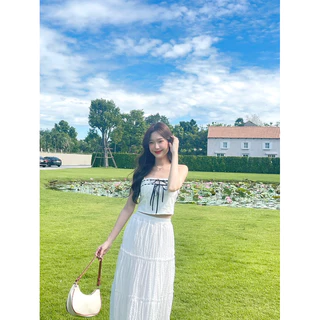 Mabel Skirt - กระโปรงยาวแต่งระบาย