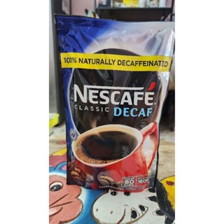 Nescafe Classic Decaf Instant Coffee 160 g. กาแฟสำเร็จรูปไม่มีกาแฟอีน