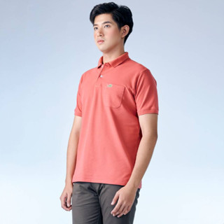 ASTRO DUST RED REGULAR FIT POLO SHIRT เสื้อโปโลสีเเดง ASTRO DUST RED ทรงเรกูล่าร์ฟิต