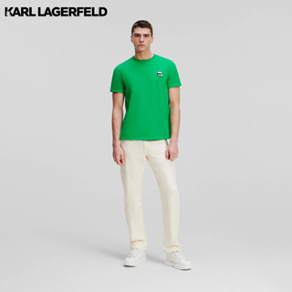 KARL LAGERFELD - IKONIK 2.0 PATCH T-SHIRT 230M1702 เสื้อยืด BRIGHT GREEN