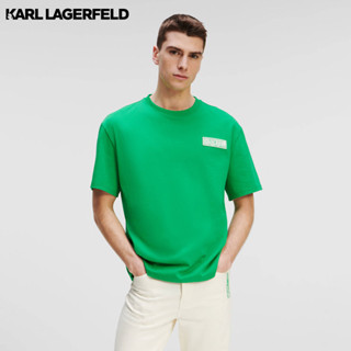 KARL LAGERFELD - IKONIK 2.0 OVERSIZED T-SHIRT 230M1703 เสื้อยืด BRIGHT GREEN