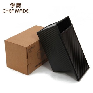 CHEFMADE(WK9287)แม่พิมพ์ขนมปัง450gสีดำผิวหยัก