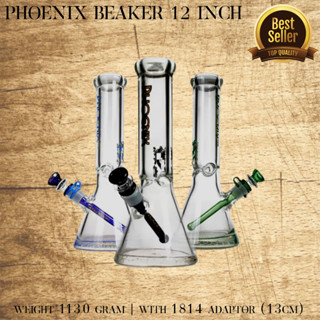 แจกันแก้ว Phoenix Beaker 12 Inch 9mm Base Thick