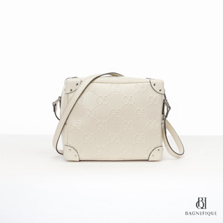 GUCCI TRUNK 22 WHITE GIANT EMBOSSED SHW