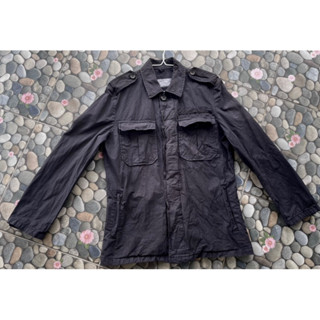 Vintage Wax Look Jacket size. ไหล่สโลป อก18 ยาว26 แขนจากคอ28