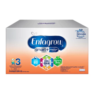 นมผง เอนฟาโกร สมาร์ท สูตร 3 รสจืด Enfagrow Smart+ 2850-3800 กรัม
