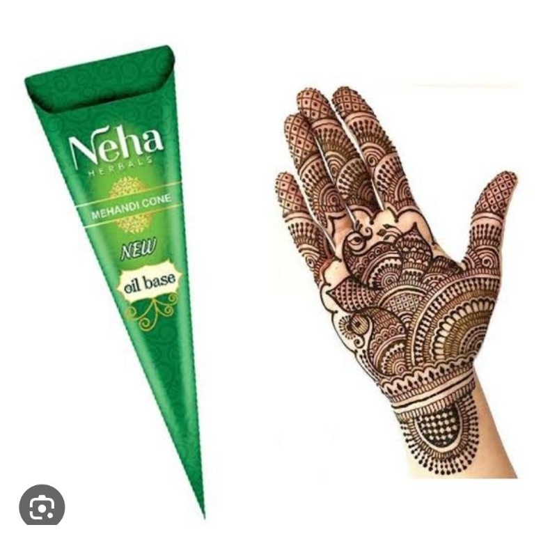 เฮนนา natural henna body paint mehendi