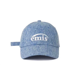 พร้อมส่ง/ของแท้ 💥หมวก EMIS NEW LOGO DENIM BALL CAP-LIGHT BLUE DENIM