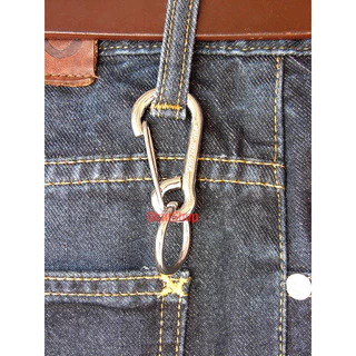 พวงกุญแจ SNAP RING USA. สแตนเลสแท้ CARABINERS สแน็ปลิงค์ พวงกุญแจรถยนต์ มอเตอร์ไซค์ กุญแจบ้าน กระเป๋า กางเกง B/s (#61)