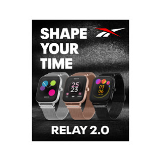 นาฬิกาสมาร์ทวอทช์ (มี 3 สี) Reebok Smartwatch RELAY 2.0 นาฬิกาอัจฉริยะเพื่อสุขภาพ ดีไซน์เรียบง่าย ของแท้ 100%