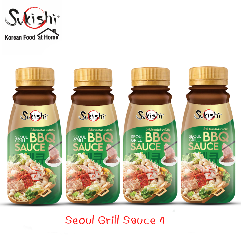 น้ำจิ้ม 4 ขวด : โซลกริลล์ บาร์บีคิวซอส160 กรัมx4
