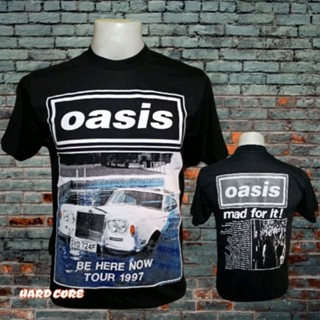 เสื้อวง OASIS วงร็อค ไม่มีตะเข็บข้าง คอฟิต ป้ายUSA  วงดนตรีร็อคต่างประเทศ