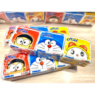 ✅🐱กระดาษเช็ดปาก ป๊อปอัพ มายด์ ทิชชู่ (1แพ๊คมี 3 ห่อ) Mild Tissue Pop-Up Doraemon🐱✅