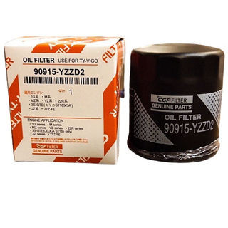 【แท้ศูนย์ 100%】กรองน้ำมันเครื่อง 90915-YZZD2 TOYOTA Oil Filter VIGO FORTUNER COMMUTER REVO VIOS INNOVA กรองโซล่าวีโก้