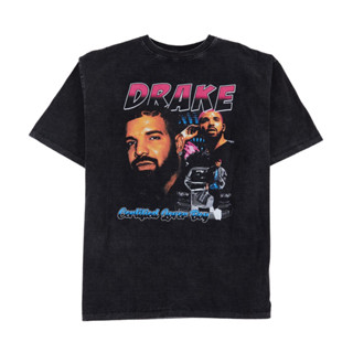 HOMEBOY เสื้อยืดผ้าฟอกลาย DRAKE