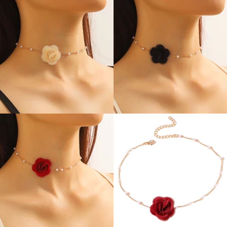 สร้อยคอดอกไม้ Choker ผูกคอ/แขน/เอวได้ เหมาะกับแฟชั่นเวียดนามช่วงนี้มากๆแถมแมชกับลุคเท่ๆหรือลูกคุณหนูก็ได้ พร้อมส่งจากไทย