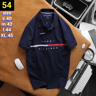 tommy เสื้อโปโลแขนสั้น
