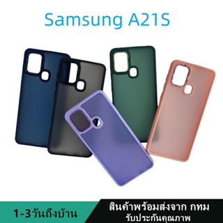 019 เคสหลังด้านกล้องเงา ซัมซุง Samsung A21S กันกระแทก ขอบสีหลังขุ่น สินค้าพร้อมส่งจาก กทม