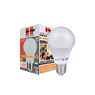 หลอดไฟ LED BULB DIM HI-TEK ECO HLLDE0010W 10W วอร์มไวท์